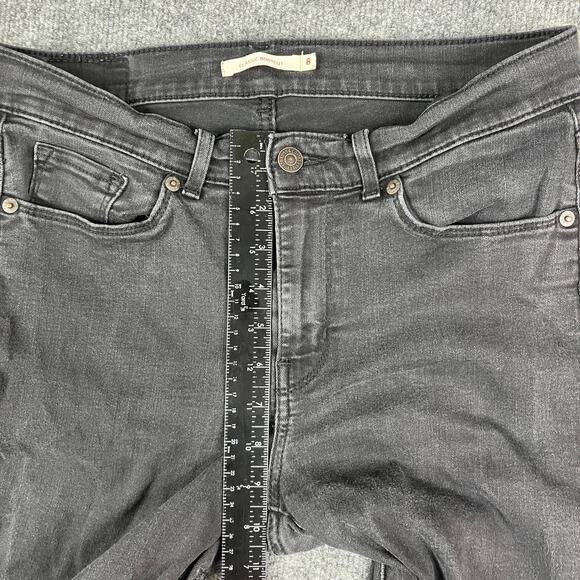 Levi's Womens Jeans 8 Black Classic Bootcut Stretch Denim Mid Rise Casua - Picture 4 of 10